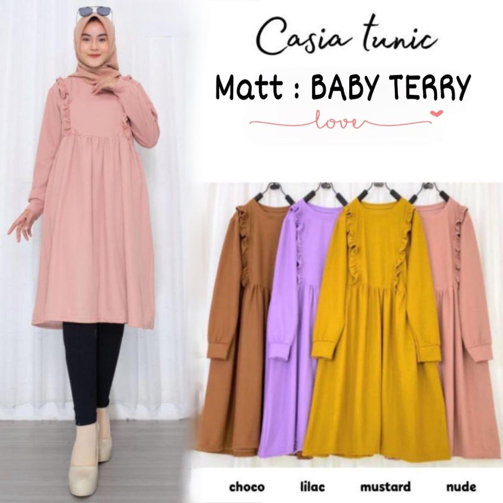 Damai fashion jakarta - baju TUNIK dress wanita CASIA CASIA - konveksi murah tanah abang