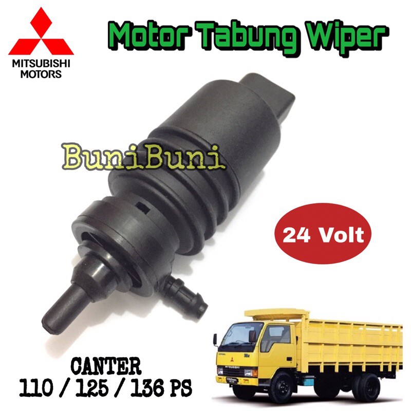 Motor / Dinamo Washer Semprotan Air Wiper Mobil Truk Mitsubishi PS Canter 110 / 125 / 136 PS