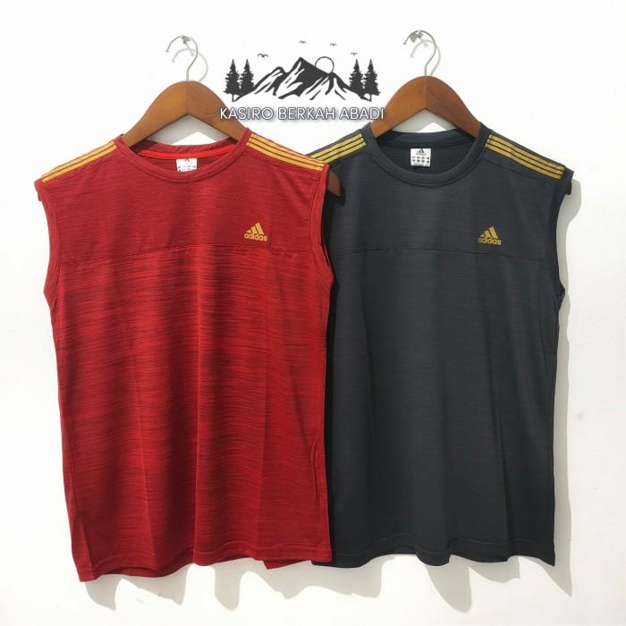 Baju Kaos Olahraga Singlet Pria Baju Gym Fitness Badminton