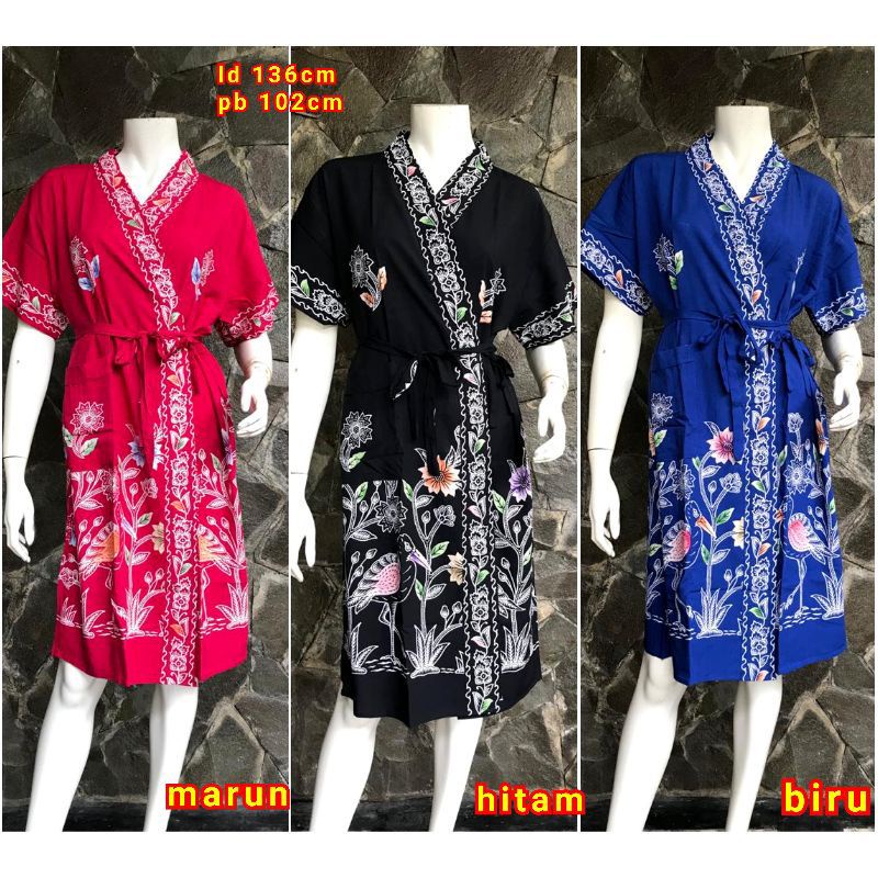 DASTER KIMONO KENCANA UNGU LEBEL HITAM BAJU KIMONO WANITA MODEL JEPANG DASTER KIMONO ORGINAL