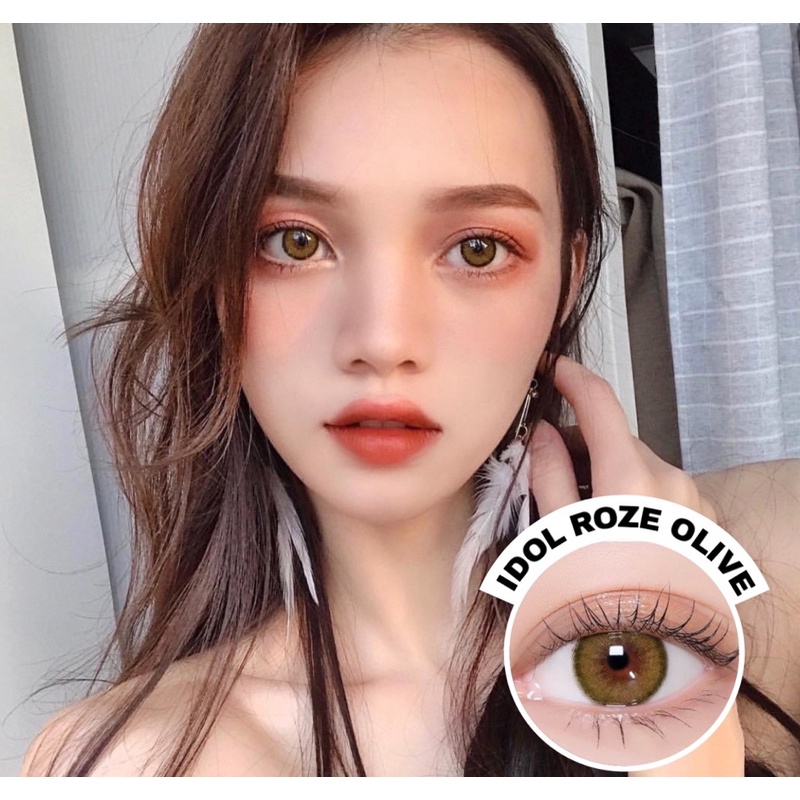 Softlens Princess Idol Roze Nude / Olive / Beige / Charcoal / Abu / Coklat / Green Normal Minus Beda Minus