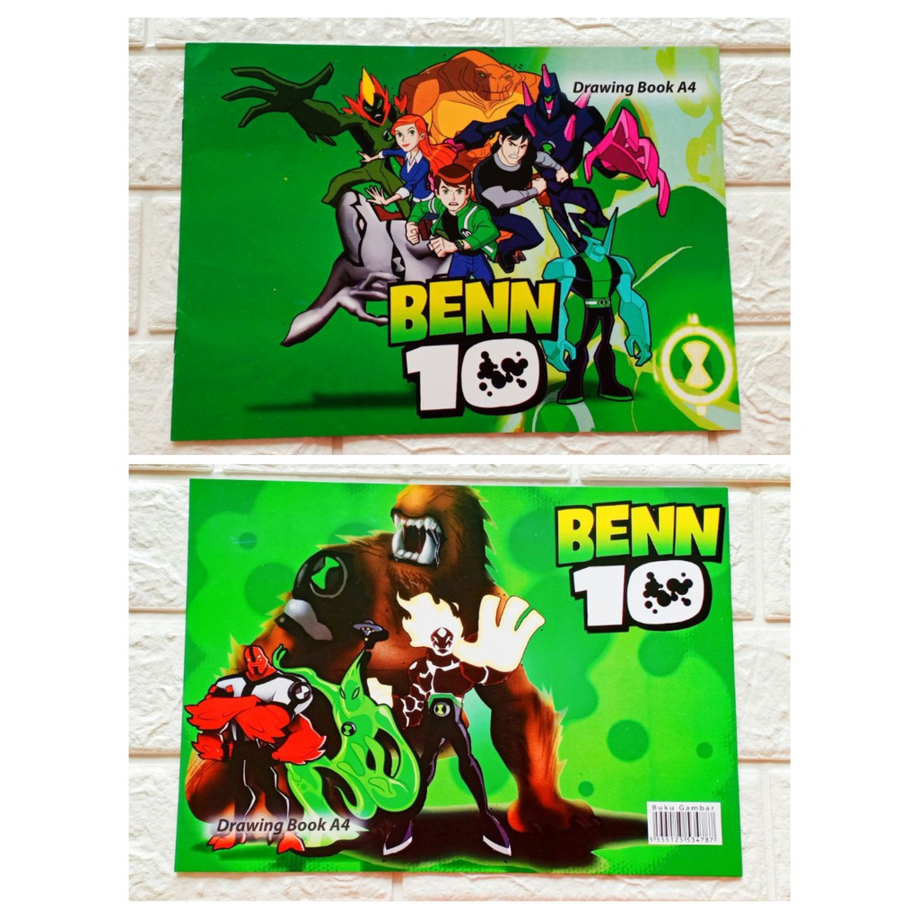Buku gambar a4 karakter lol barbie tayo ben-10 dragon ball paw patrol karakter disney-BEN-10