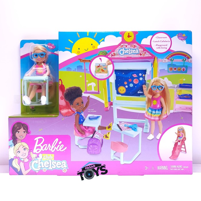 Barbie Club Chelsea Doll and School Playset 6 Inch Blonde