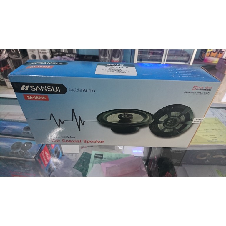 Speaker 2way COAXIAL 6inch 200W SANSUI JAPANESE INNOVATION BERKUALITAS