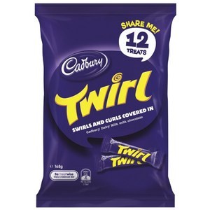 

CADBURY SHAREPACK TWIRL 12 TREATS 168G