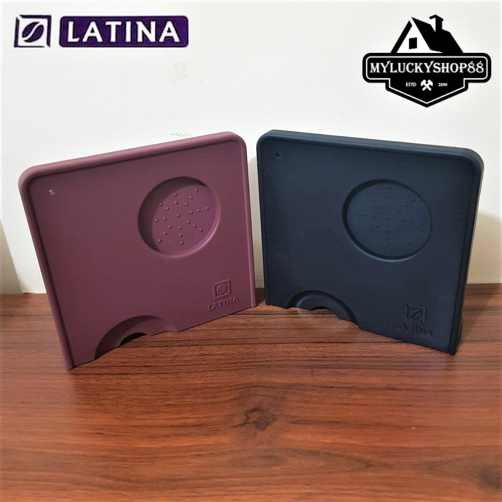 Latina Tamping Mat Square Silikon Alas Portafilter Espresso Kopi Coffee