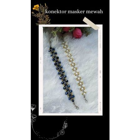 konektor masker kristal mewah
