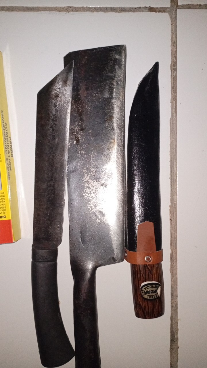 Pisau Daging-pisau Sukabumi-pisau Baja-pisau Gagang Full Tang-pisau Anti Copot