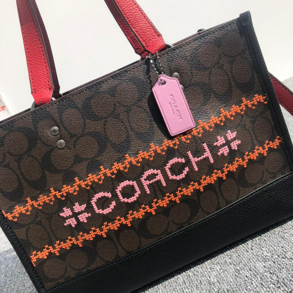 COACH 1527 Women's Dempsey Series New Shoulder Bag Handbag Shopping Bag Tote Bag Crossbody Bag ttb