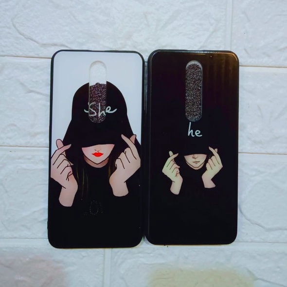 Case Handphone Oppo F11 Motif Couple Lucu Realpict