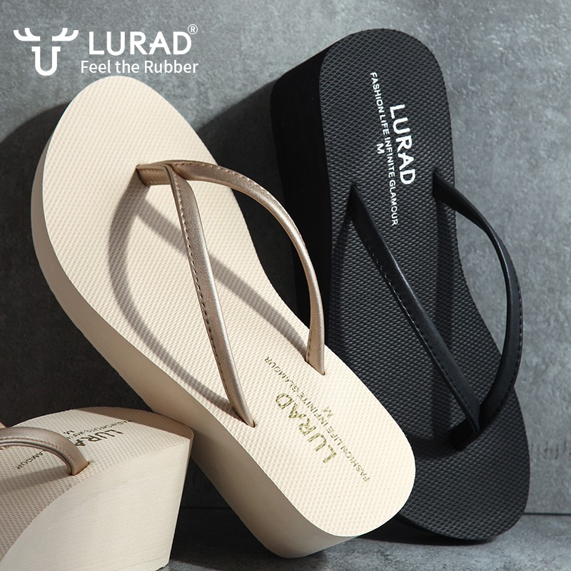 Sandal Wanita Wedges Bahan EVA Terbaru Sendal Jepit Wanita Wedges Tinggi Kekinian Korean Style Sendal Cewek Casual