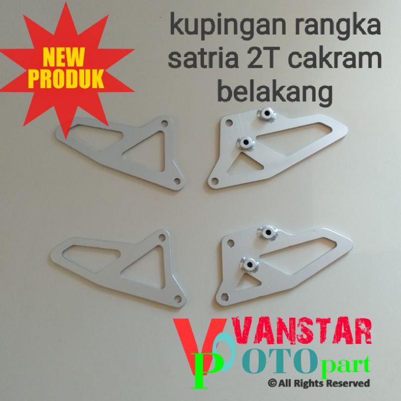 kupingan rangka satria hiu lumba 2 tak DD sepasang