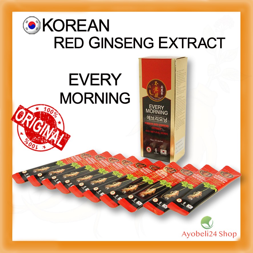 

Korean Red Ginseng Extract Every Morning 1 box (10 sachets)