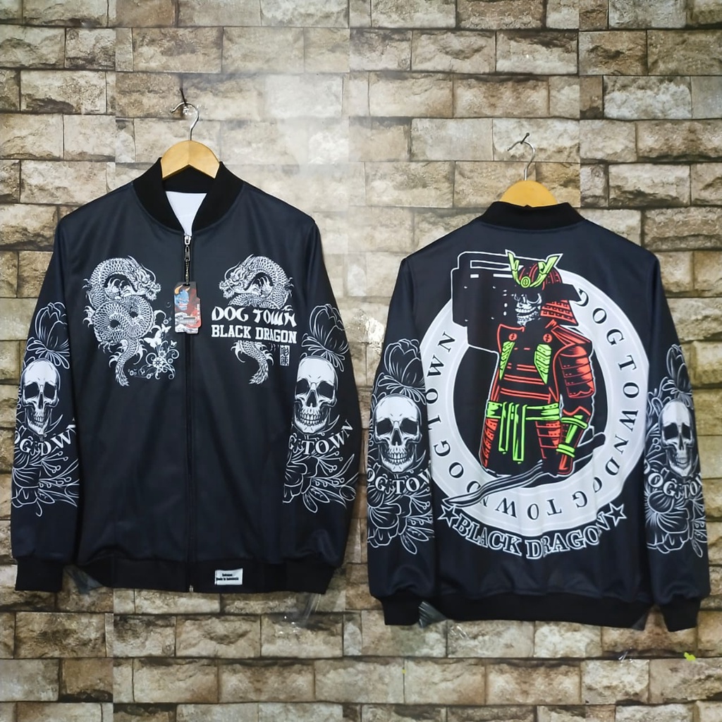 Jaket Sukajan Printing Dragon Art