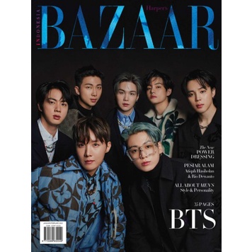 Majalah Bazaar Indonesia Edisi BTS - Black Cover