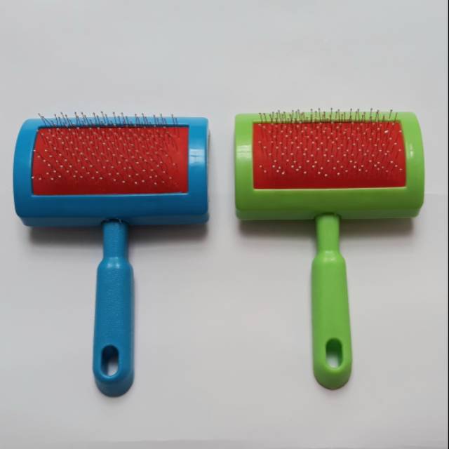 Sisir Kawat Grooming Anjing Kucing Pet Hair Slicker Brush Comb Jarum2