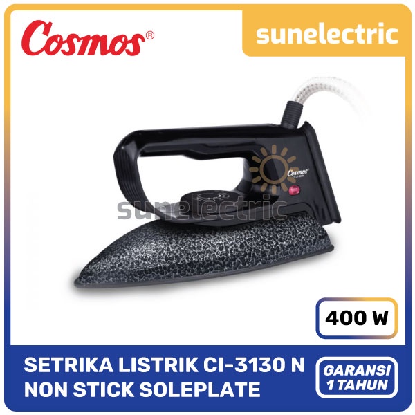 Cosmos CI-3130 N Setrika Alas Marble Non-Stick Coating 400 Watt CI-3130N / CI 3130 N / CI 3130N