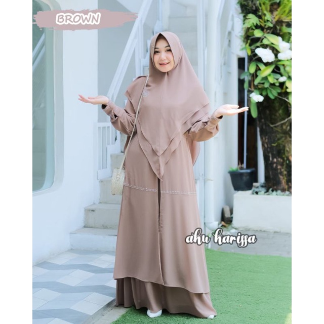 GAMIS SYARI AZEERA SET HIJAB CERUTY BABYDOLL by AKU KARISSA