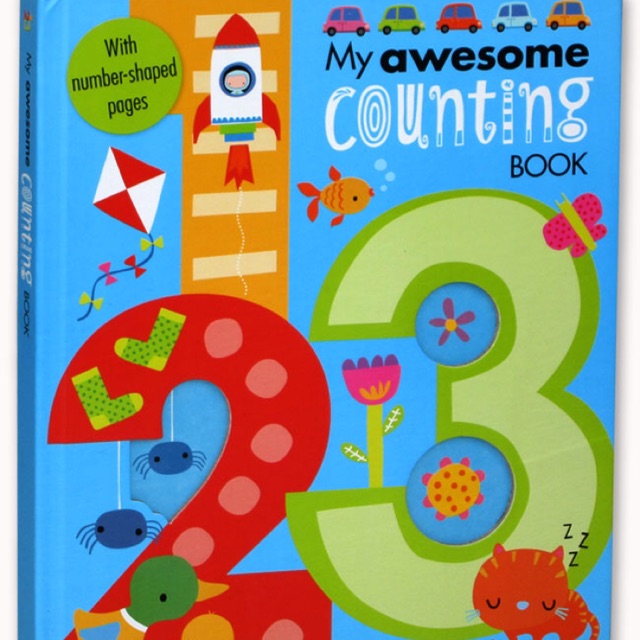 

My Awesome Counting Board Book (with number-shaped pages)