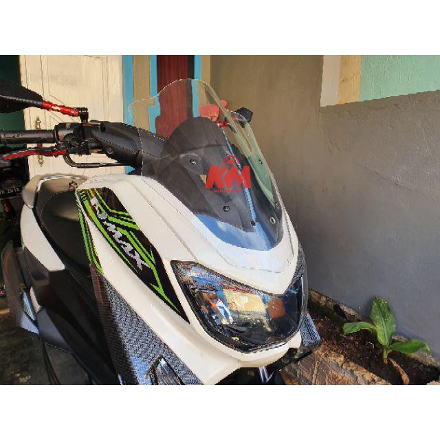 Visor Windshield Nmax Model Jenong Tebal 3 mm Panjang 45 cm Bahan Mika Akrilik Variasi N Max