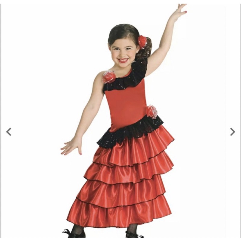 G-0308 | dress tari flamenco spanyol / kostum tari spanyol anak /  spanish flamenco costume cosplay