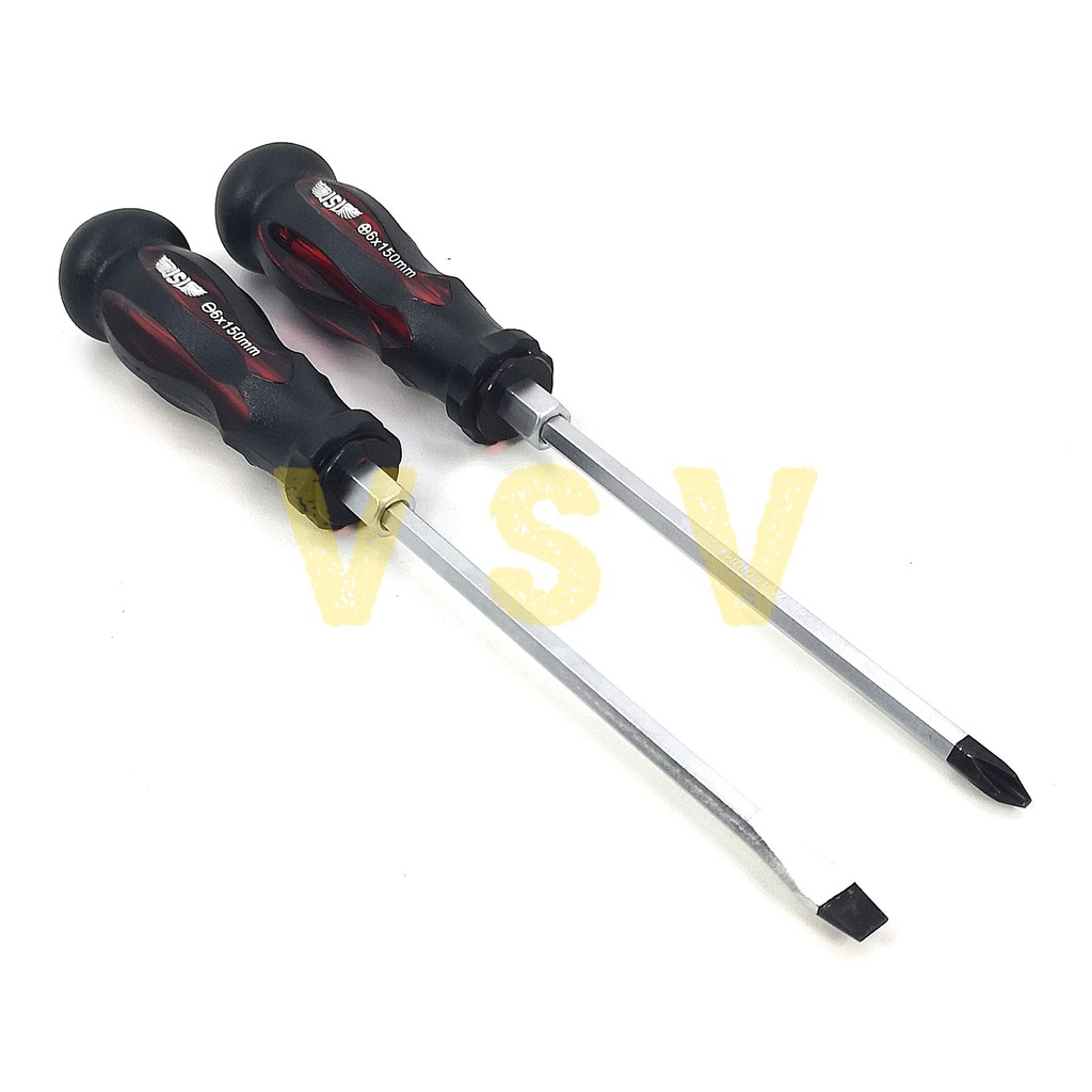 VSV Obeng getok tembus 2pc 6x150[+][-] / obeng getok / obeng ketok / impact screwdriver