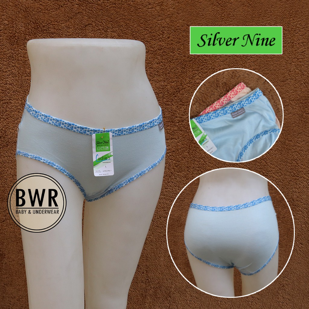 [ 12pc ] CD SILVER NINE [VI DA7/FA7] Celana Dalam Ladies Berkualitas - Bwr