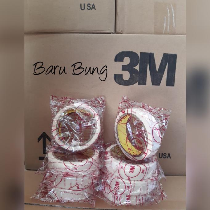 

Lakban Kertas 1 Inch 3M | Masking Tape 24 mm / 1" ( 1 Dus )