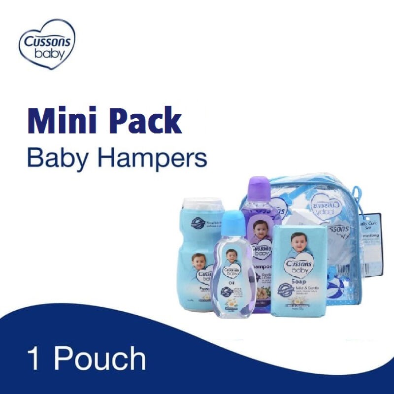 CUSSONS BABY MINI BAG /CUSSON HAMPERS/TAS HADIAH/KADO BAYI-BIRU
