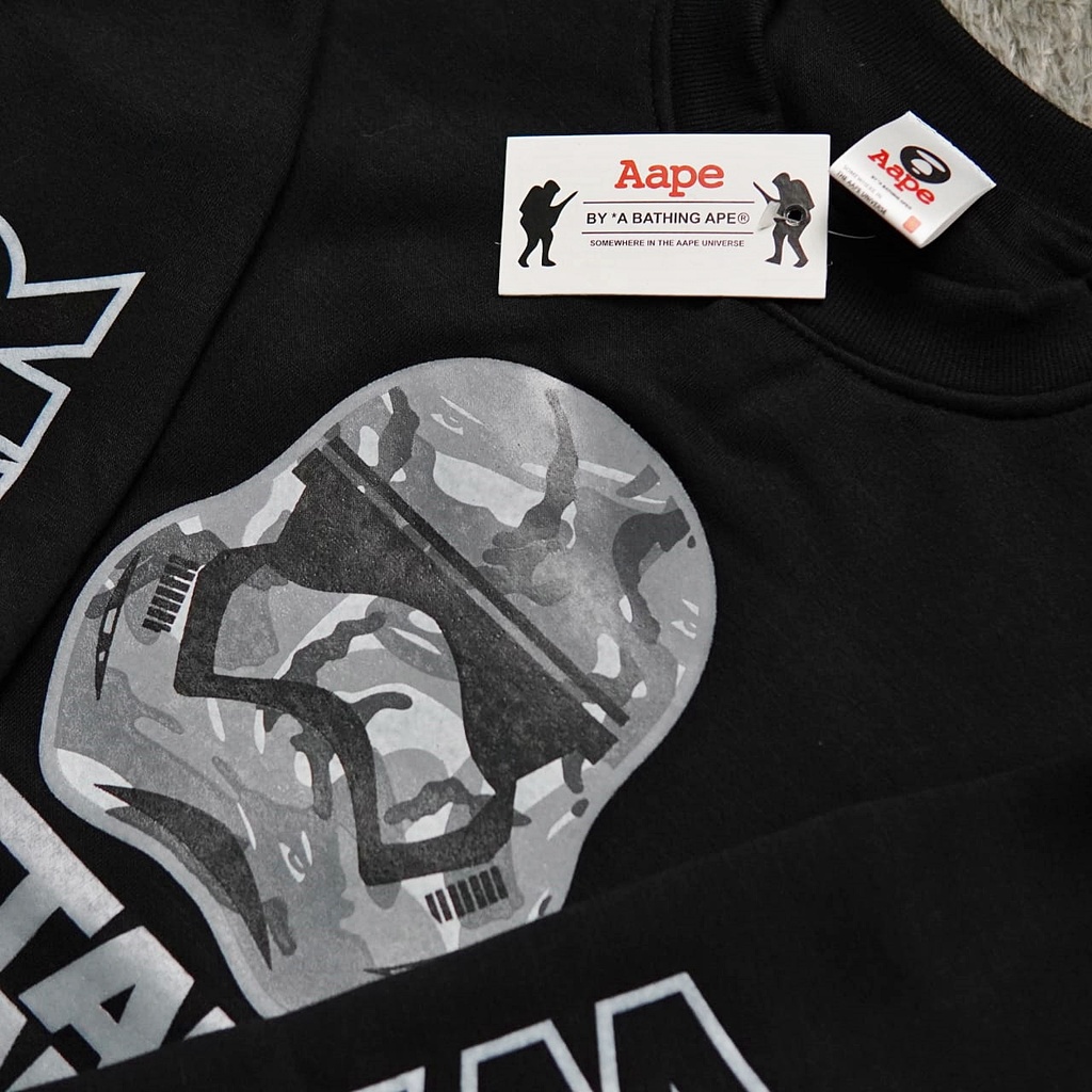 SWEATER CREWNECK BAPE AAPE STARWARS FULLTAG &amp; LABEL