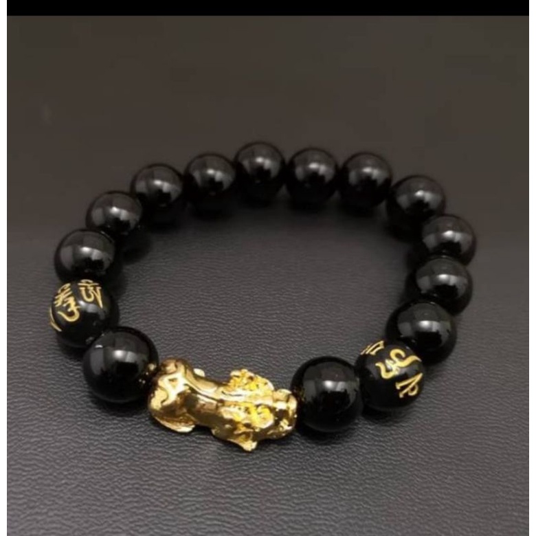 GELANG GIOK GELANG HOKI PIXIU IMPORT  GELANG GIOK HITAM