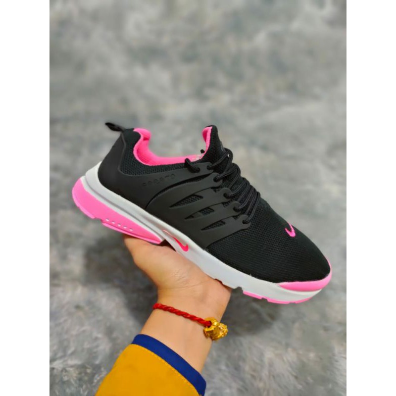 Sepatu Nike Presto Peach Fullwhite putih soft pink hitam Sneakers Olahraga Running Fitness Gym Kado