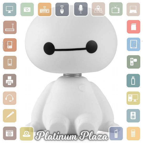 Baymax Shaking Head Ornament Aksesoris Mobil - 0805B - White`IB0R79-