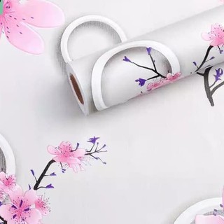 Wallpaper Stiker Dinding Kamar BUNGA ANGGREK PINK Stiker Wallpaper Stiker Dinding Kamar BUNGA ANGGREK PINK Stiker