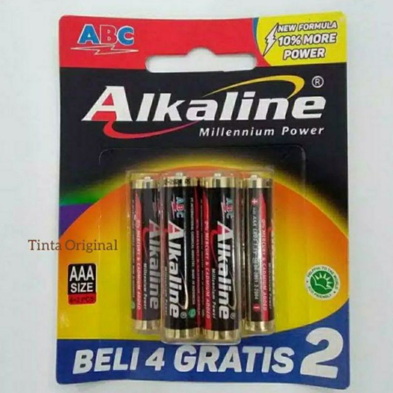 baterai alkaline isi 6
