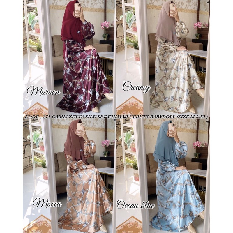 Kain Zetta Silk / kapal panisie / bahan gamis / kain silk / kain meteran murah