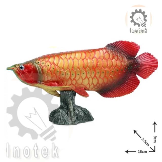 Static Figure Ikan Arwana - Pajangan Arwana - Dekorasi Ikan Arwana