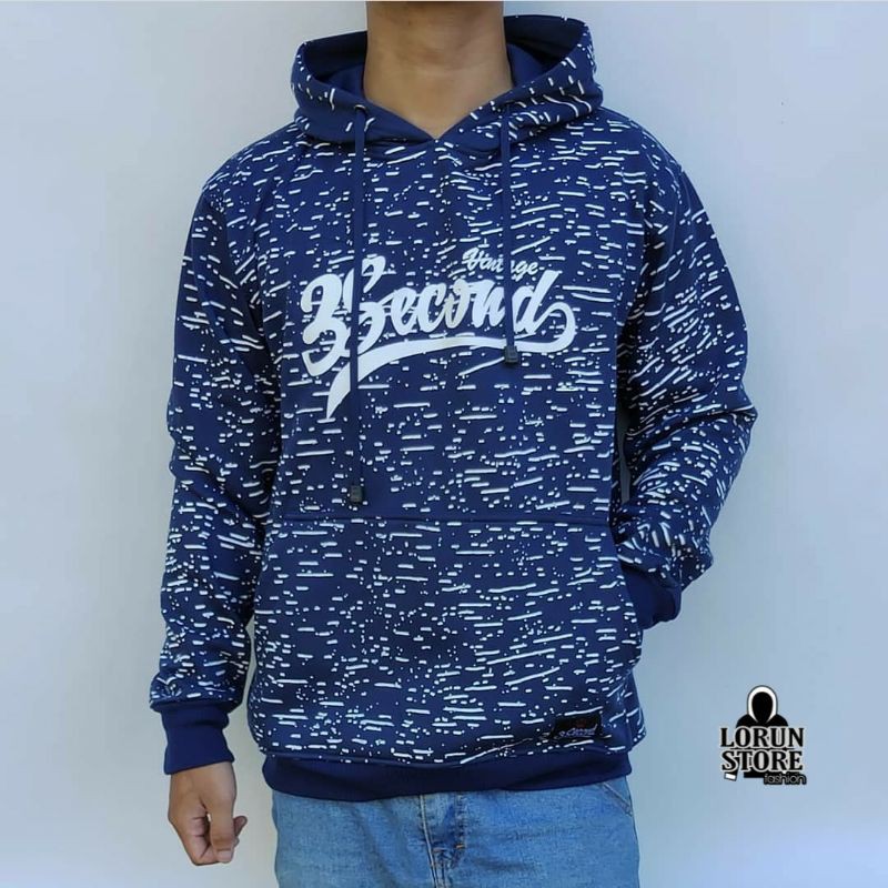 JAKET HOODIE 3 SECOND HOODIE THREESECOND FULL PRINT FLEECE TEBAL MURAH BAGUS