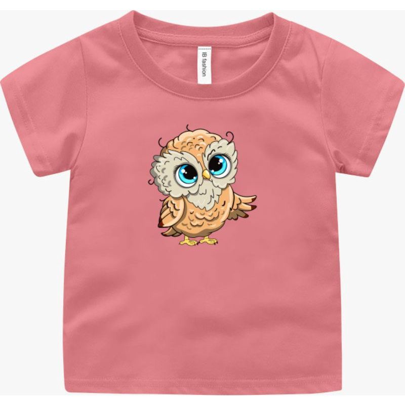 Baju Kaos Anak Laki Dan Perempuan Murah Sablon Digital Motif Owl Cute Umur 1 2 3 4 5 6 7 8 9 Tahun Uxlo Fashion