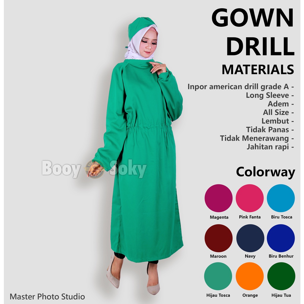 APD GOWN BAJU OPERASI SURGICAL GOWN JUBAH OPERASI NAVY