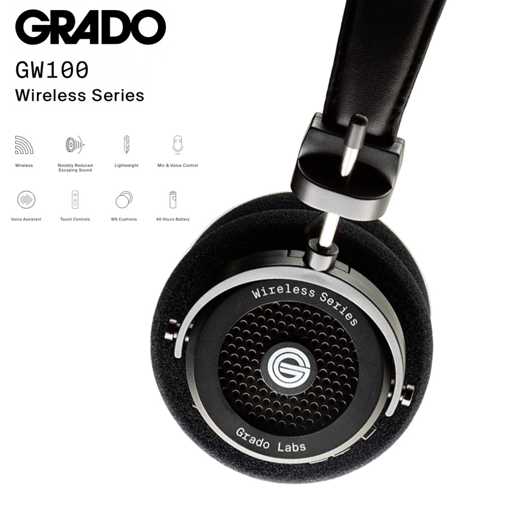 Jual Grado GW100 GW 100 open back wireless on ear headphone | Shopee ...