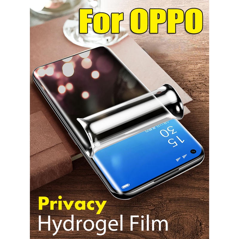 Pelindung Layar Hydrogel Anti Intip Untuk OPPO R15 R15X R17 Pro K10 K9 Pro K9S K7 K7X K5 K3 K1