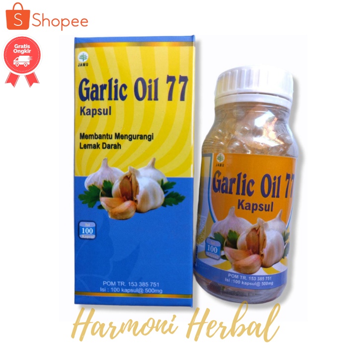 Kapsul Garlic Oil 77 Ekstrak Bawang Putih Isi 100