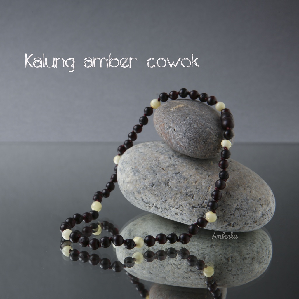 AMBERKU Kalung Amber Balita Cowok