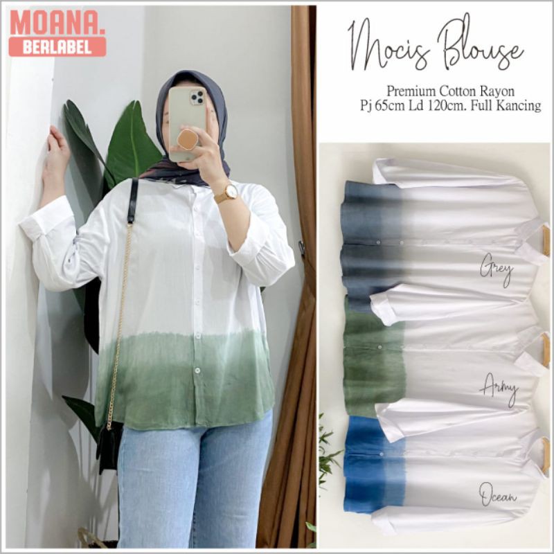Kemeja rayon pattern shirt rayon oversize kemeja oversize rayon / Mocis