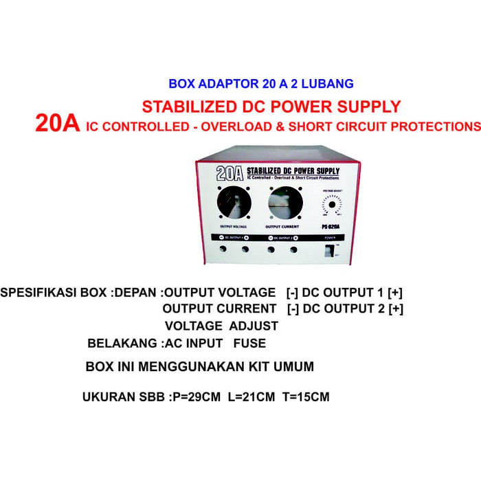 Box Adaptor 20A 2 lubang &quot;GROSS&quot;