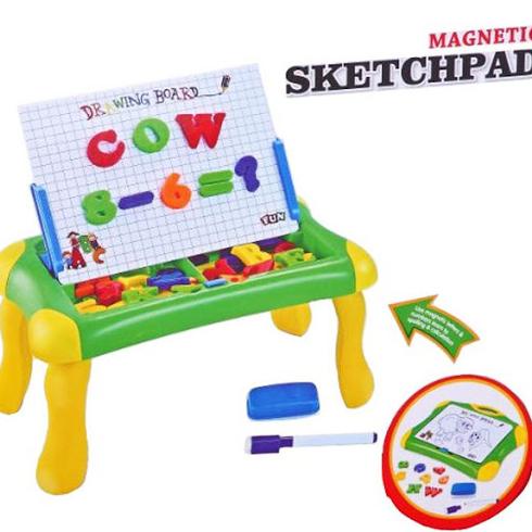 

MAINAN ANAK / MAINAN MEJA BELAJAR PAPAN TULIS ANAK MAGNETIC LEARNING TABLE SKETCHPAD NON COD
