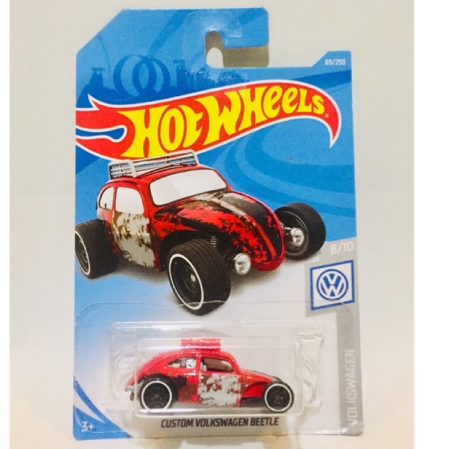 HOT WHEELS - CUSTOM VOLKSWAGEN BEETLE RED
