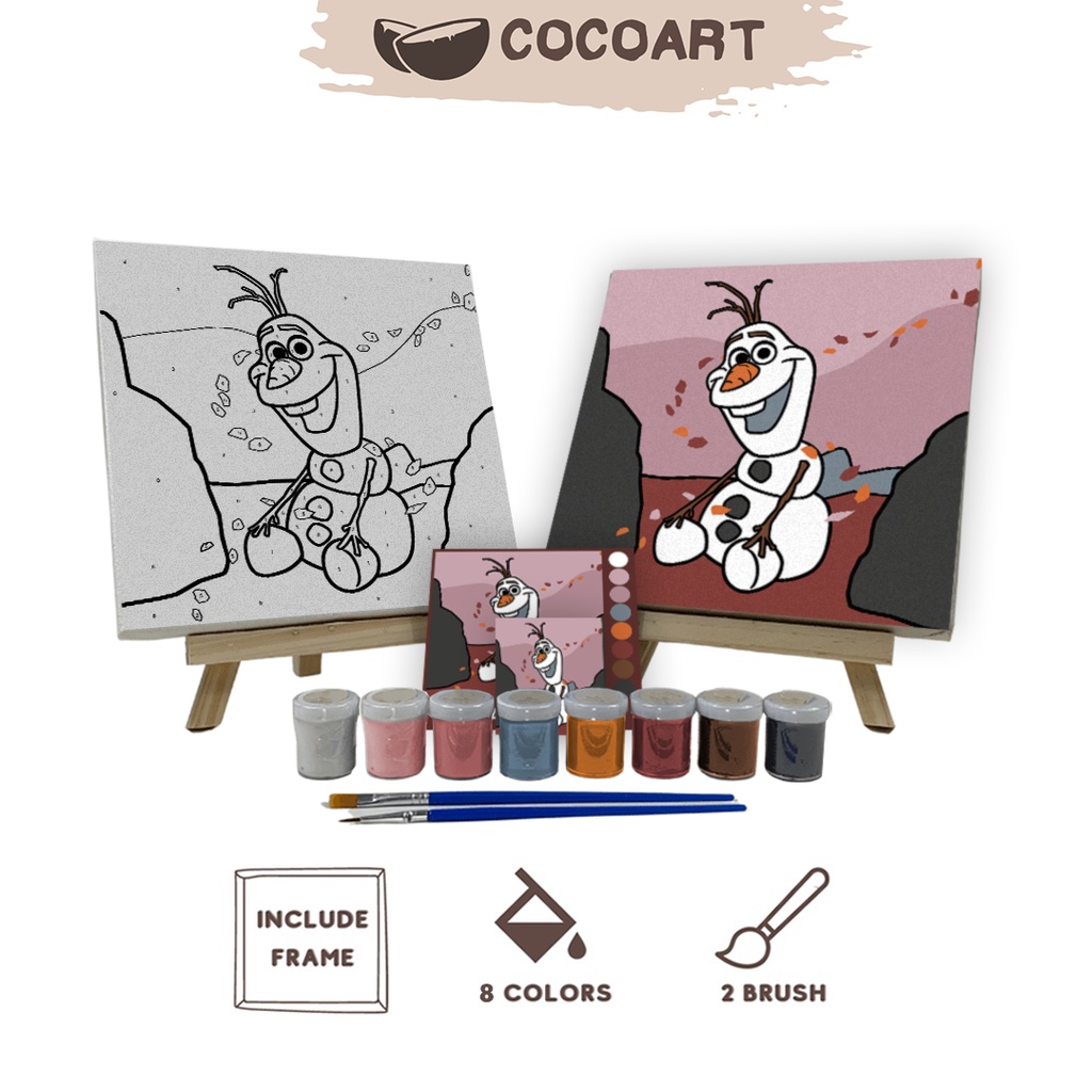 

Paint By Number Kit [ Olaf Autumn ] - Cocoart.id I Kanvas 20 x 20 cm