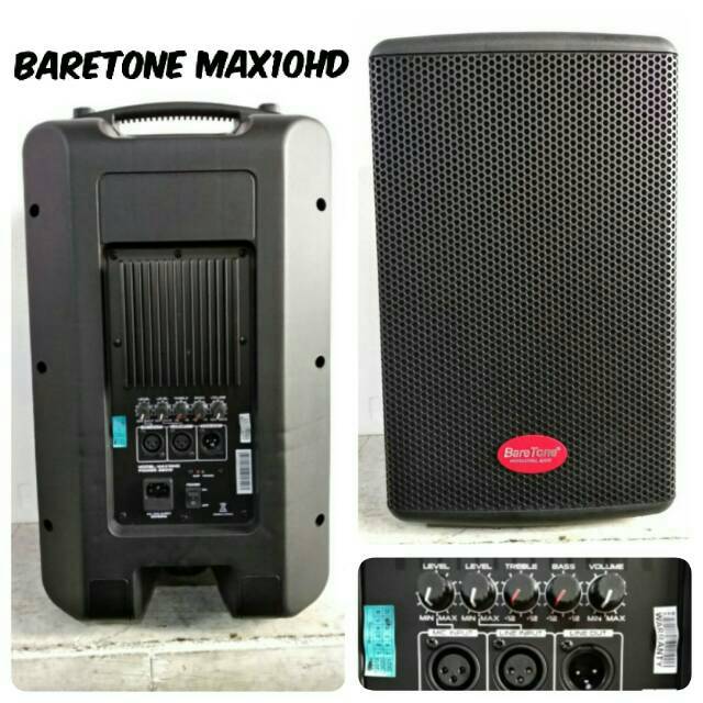 SPEAKER AKTIF 10 INCH BARETONE MAX10HD HARGA SEPASANG